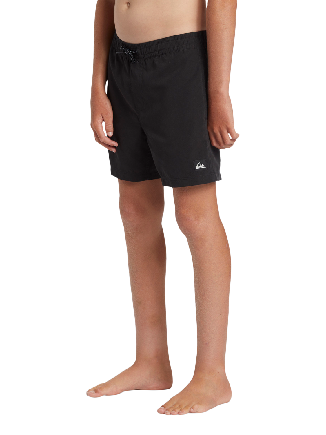 Product image 4 of 6, which shows Quiksilver Kids' Solid Volley Swim Shorts, Black, 8 years