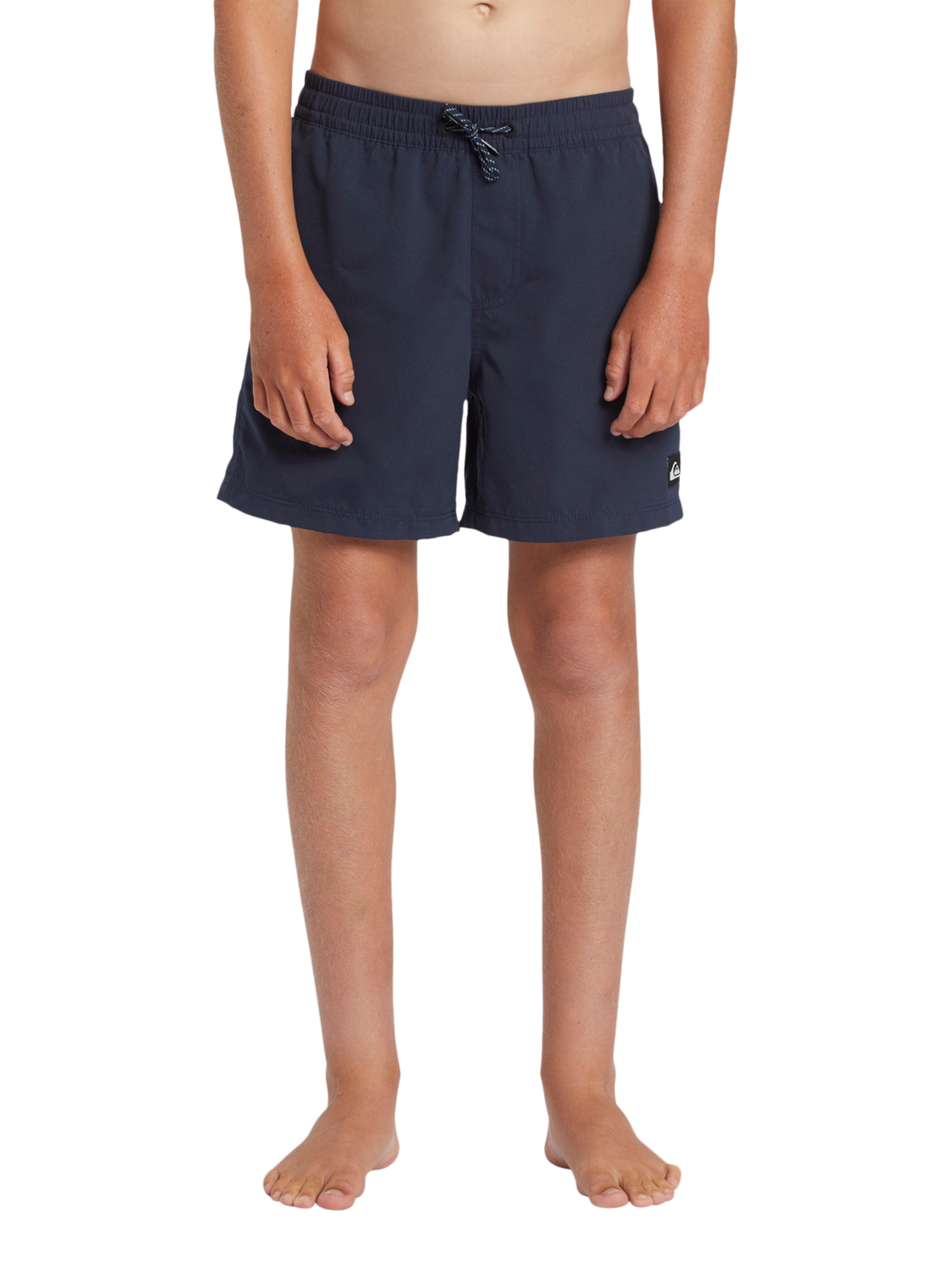 Product image 3 of 7, which shows Quicksilver Kids' Everyday Solid Volley Drawstring Swim Shorts, Navy, 10 yrs