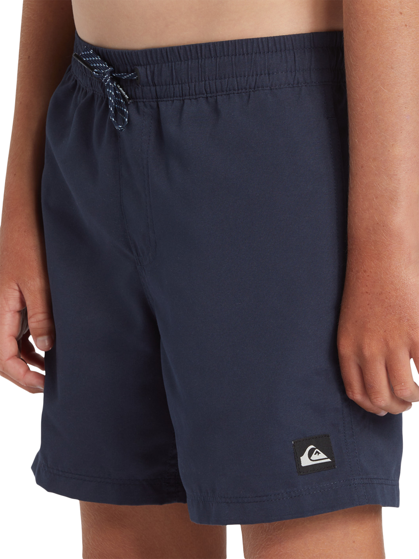 Product image 6 of 7, which shows Quicksilver Kids' Everyday Solid Volley Drawstring Swim Shorts, Navy, 10 yrs