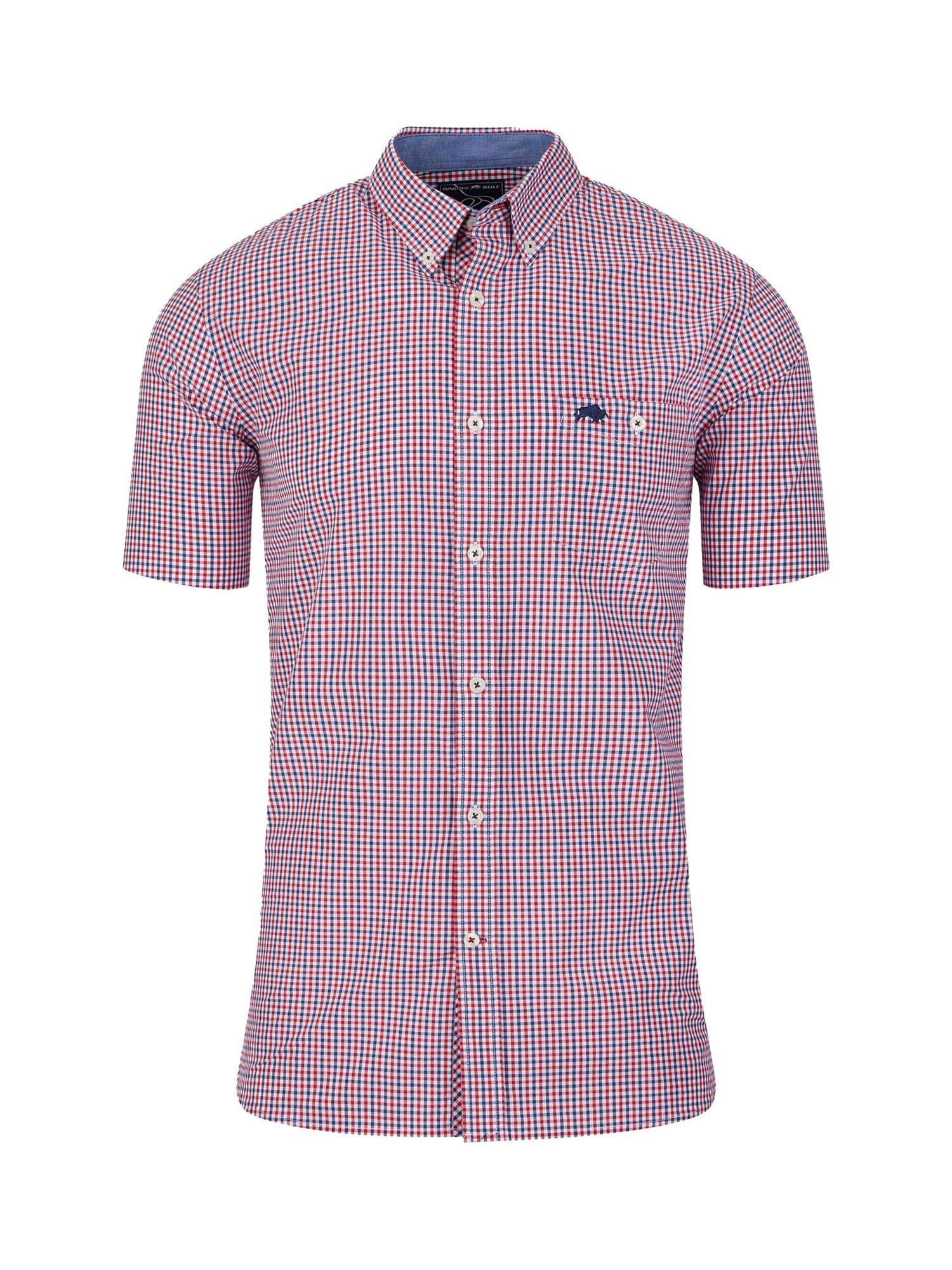 Raging Bull Gingham Shirt, Red