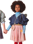 Stych Kids' Applique Tulle Skirt, Pink