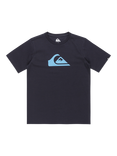 Quicksilver Kids' Crew Neck Logo Print T-Shirt, Black