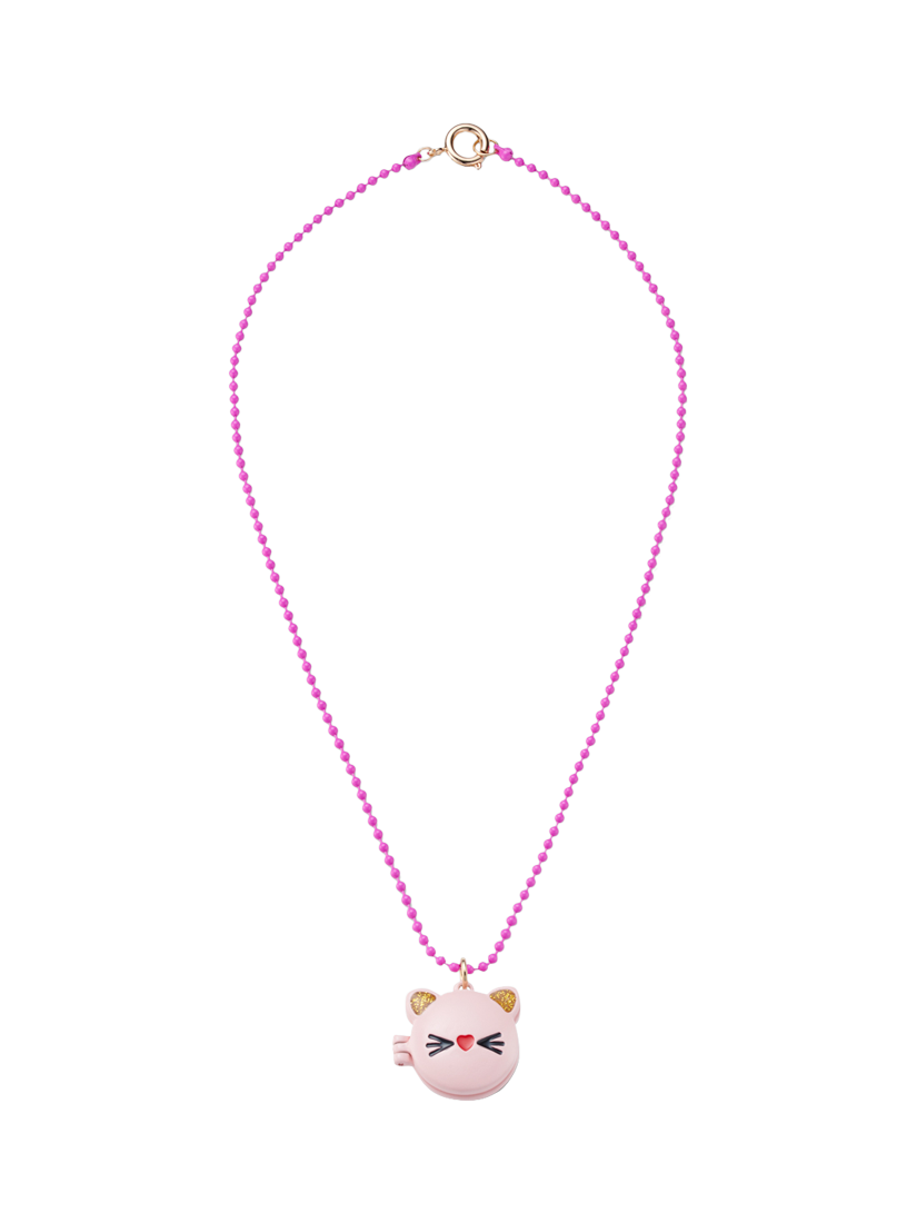Product image 1 of 3, which shows Stych Kids' Cat Locket Necklace