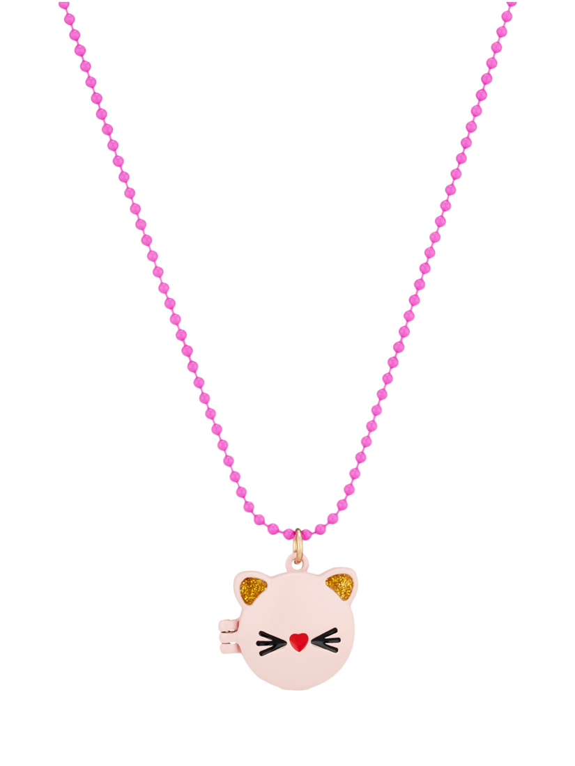 Product image 2 of 3, which shows Stych Kids' Cat Locket Necklace