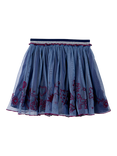 Stych Kids' Emboidered Tulle Skirt, Purple