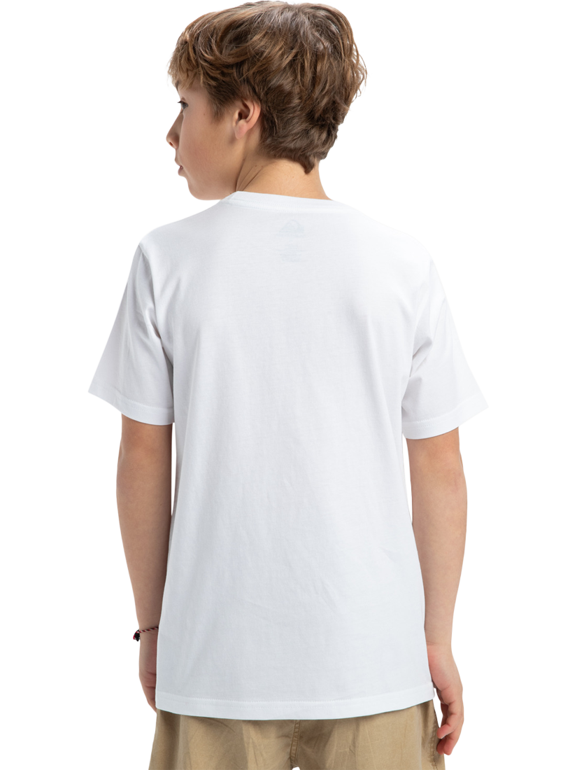 Product image 2 of 4, which shows Quiksilver Kids' Typed Out T-Shirt, White, 10 years