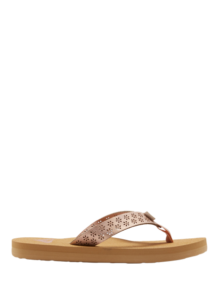 Roxy Kids' Porto Beach Flip Flops, Barely Pink, Barely Pink