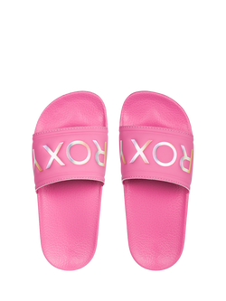 Roxy Kids' Slippy II Sliders, Gossamer Pink - view 2, Gossamer Pink