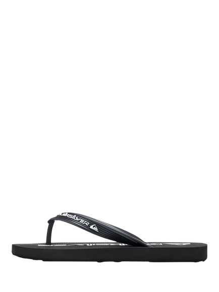 Quiksilver Kids' Java Wordmark Flip Flops, Black, Black