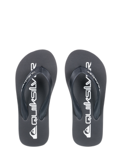 Quiksilver Kids' Java Wordmark Flip Flops, Black - view 2, Black
