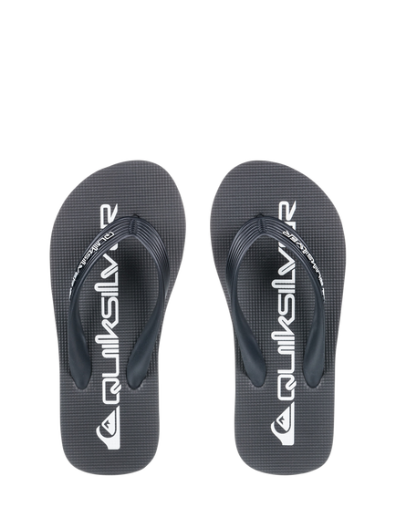 Quiksilver Kids' Java Wordmark Flip Flops, Black - view 2, Black