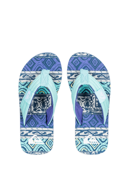 Quiksilver Kids' Molokai Layback II Sandals, Global Heat - view 2, Global Heat