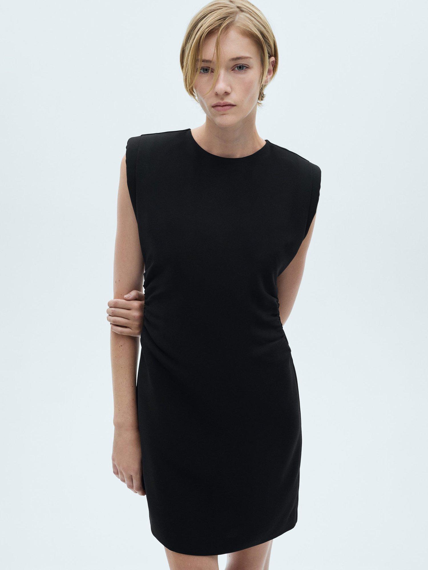 Mango Cara Mini Dress, Black