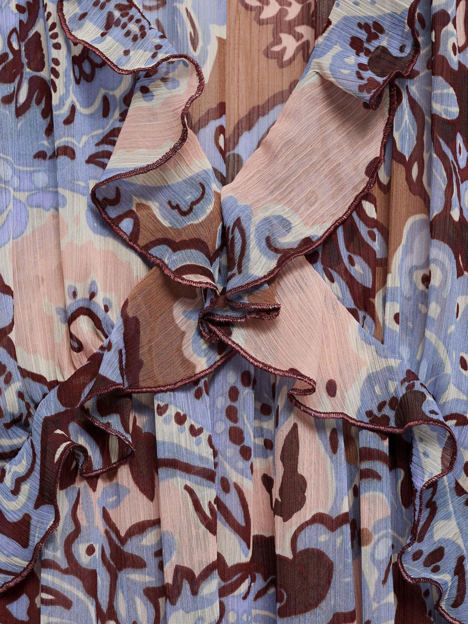 Product image 7 of 7, which shows Mango Ramona Paisley Print Midi Dress, Multi, 10
