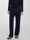 Mango Florida Straight Leg Joggers, Navy