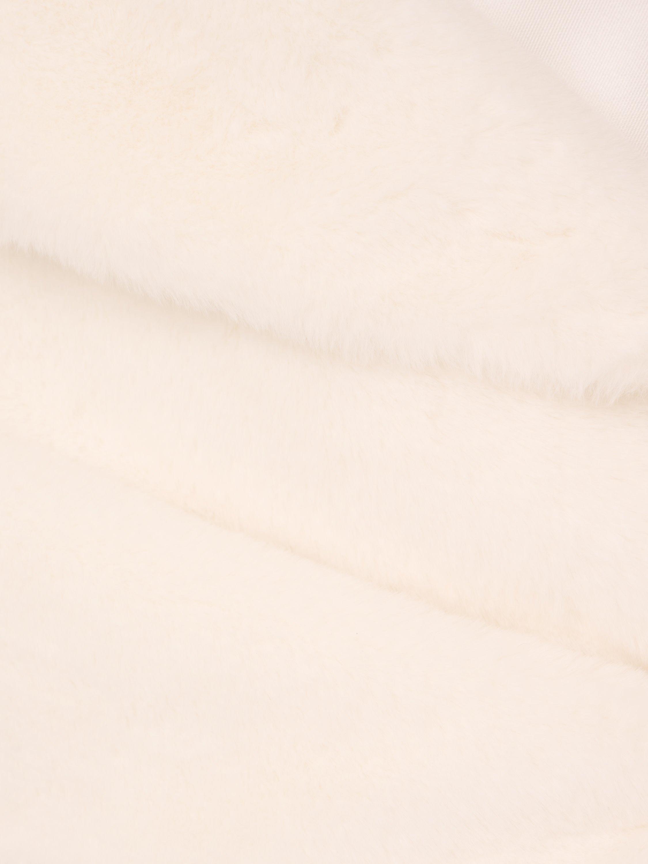 Product image 7 of 7, which shows Adrianna Papell Faux Fur Wrap, Ivory