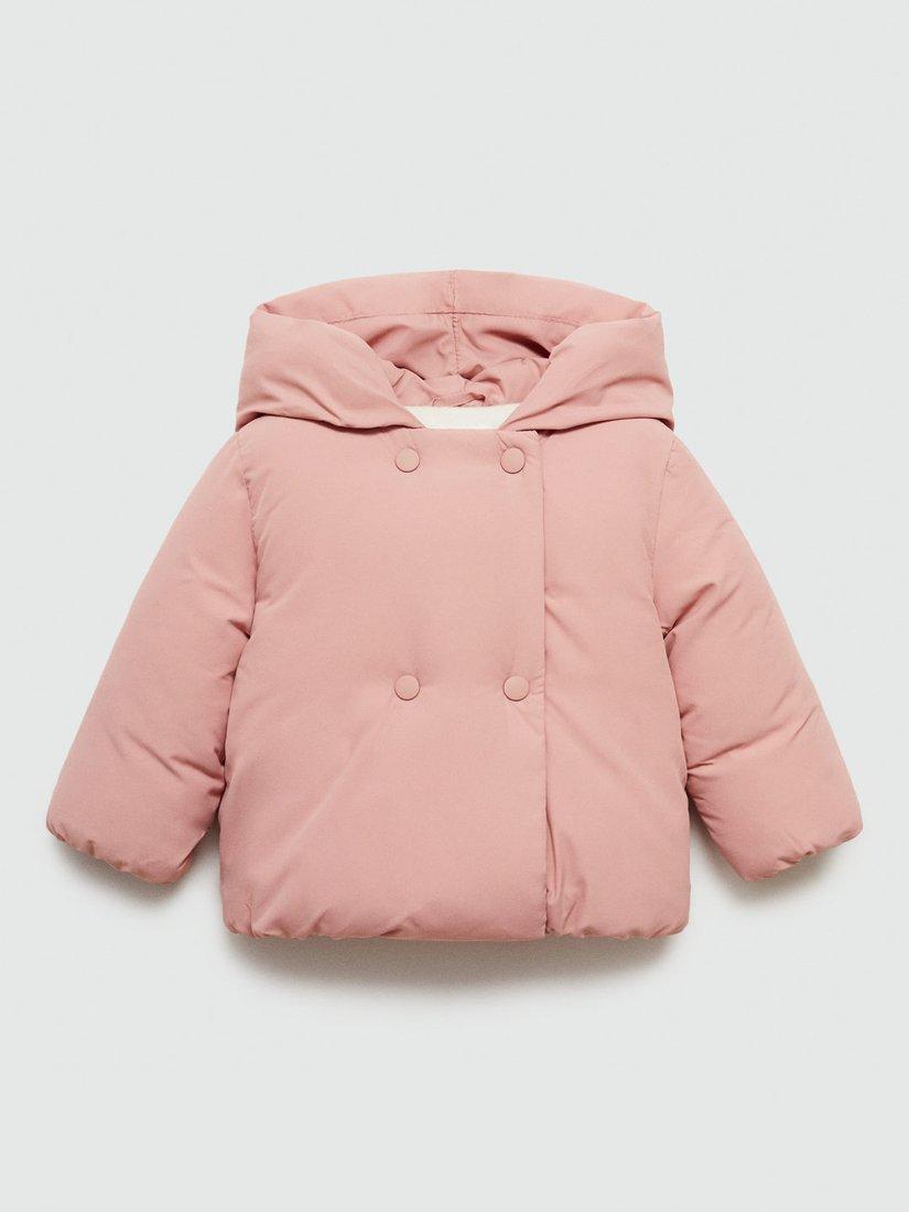 Mango Baby Copo Quilted Jacket Pink