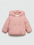 Mango Baby Copo Quilted Jacket, Pink