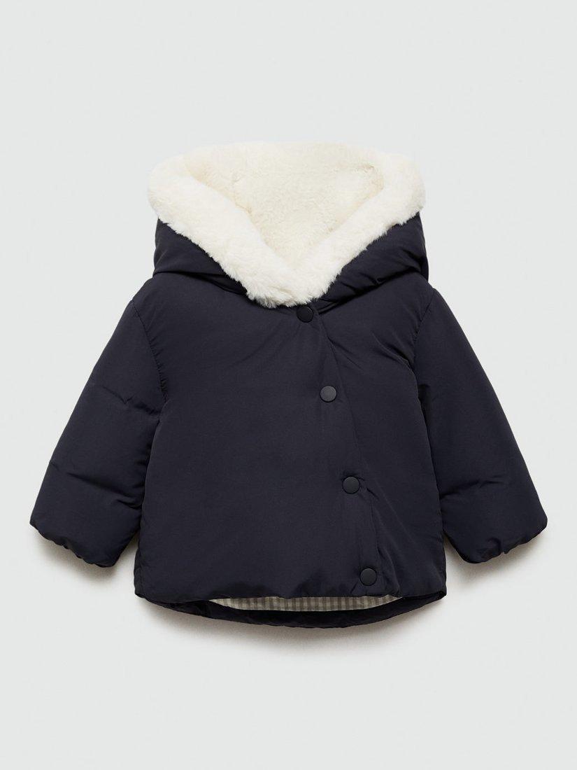 Mango Baby Vichy Jacket, Navy