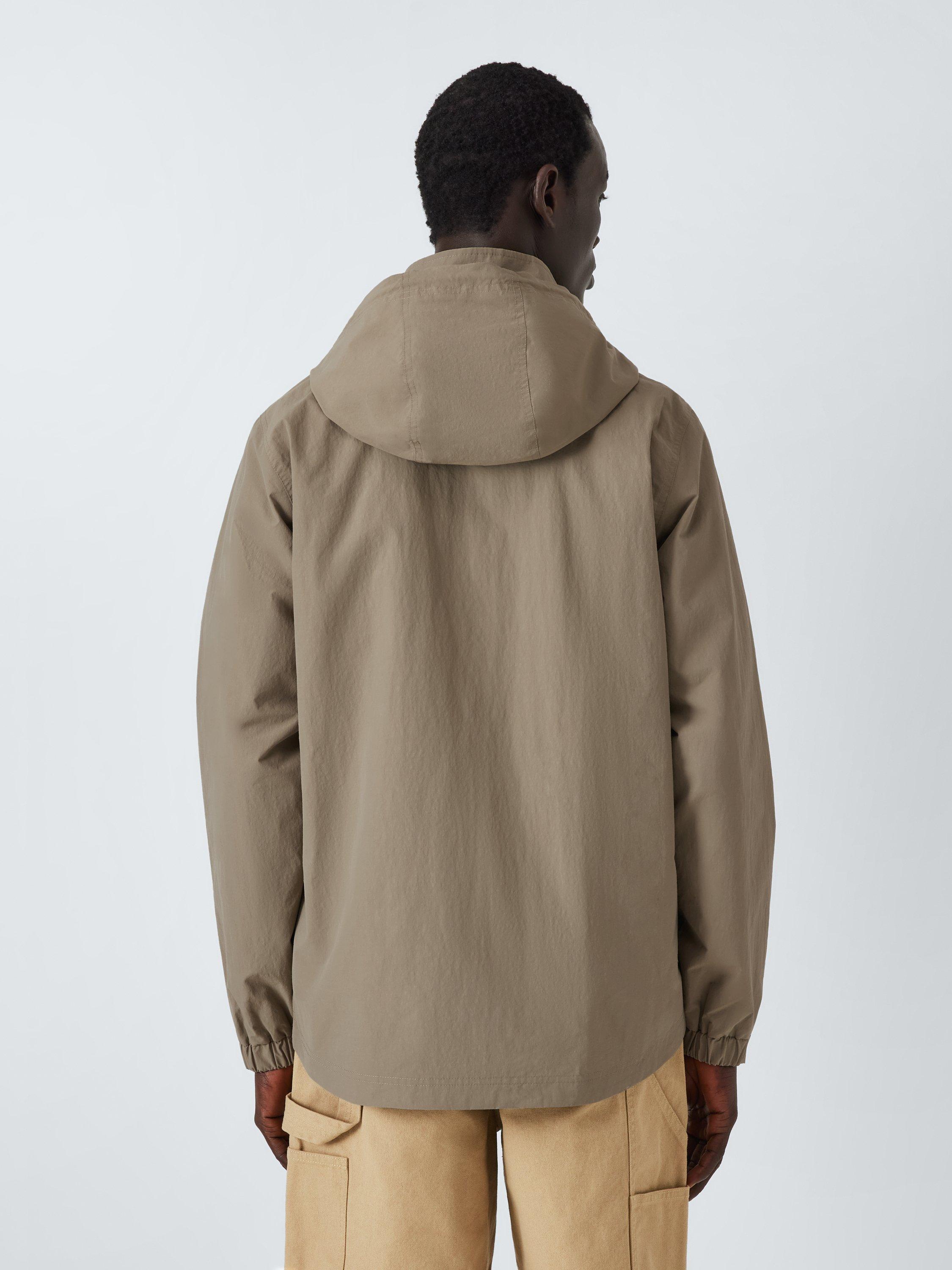 Product image 2 of 6, which shows John Lewis ANYDAY Hooded Nylon Anorak, Washed Green, S