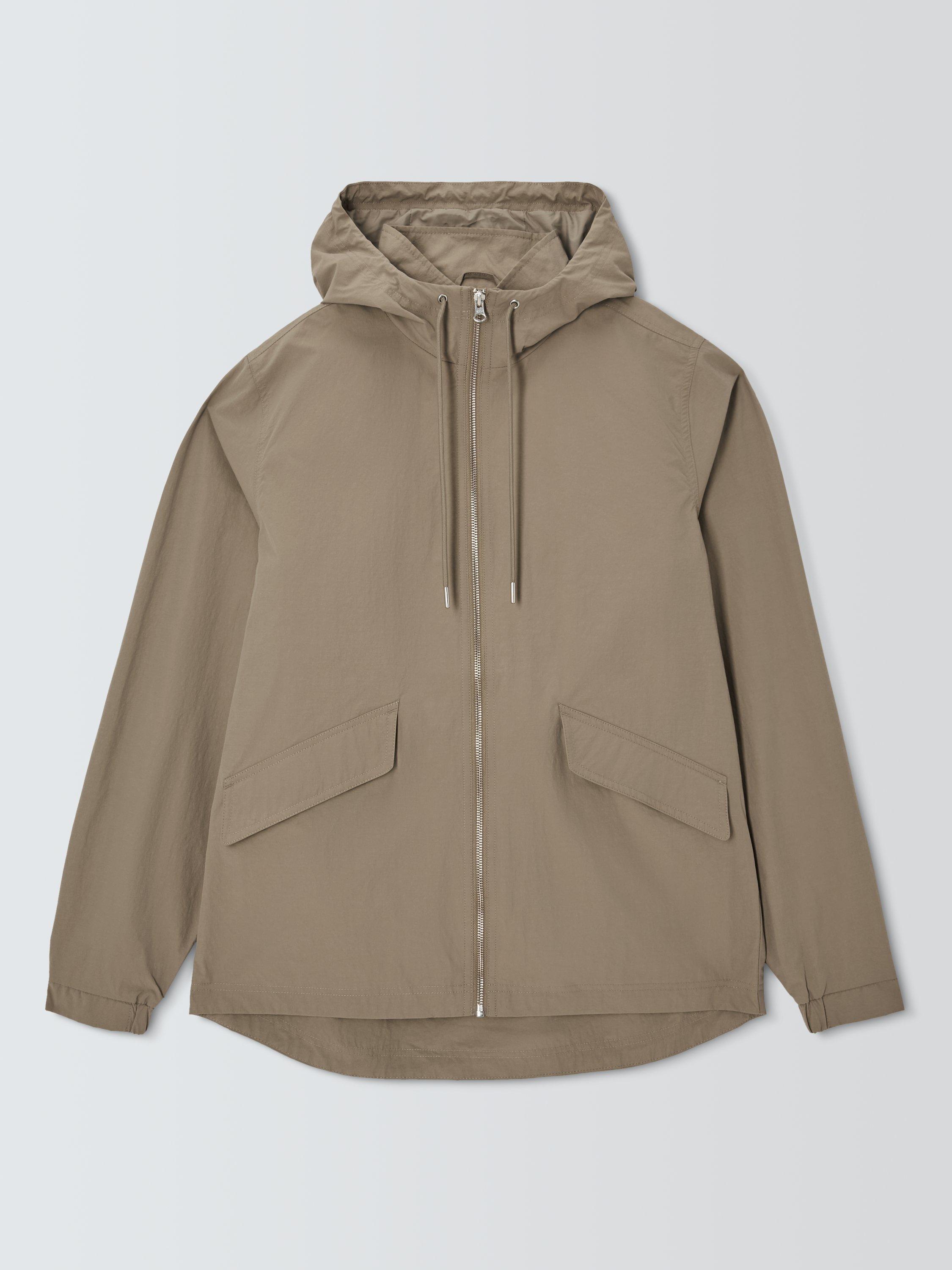 Product image 4 of 6, which shows John Lewis ANYDAY Hooded Nylon Anorak, Washed Green, S