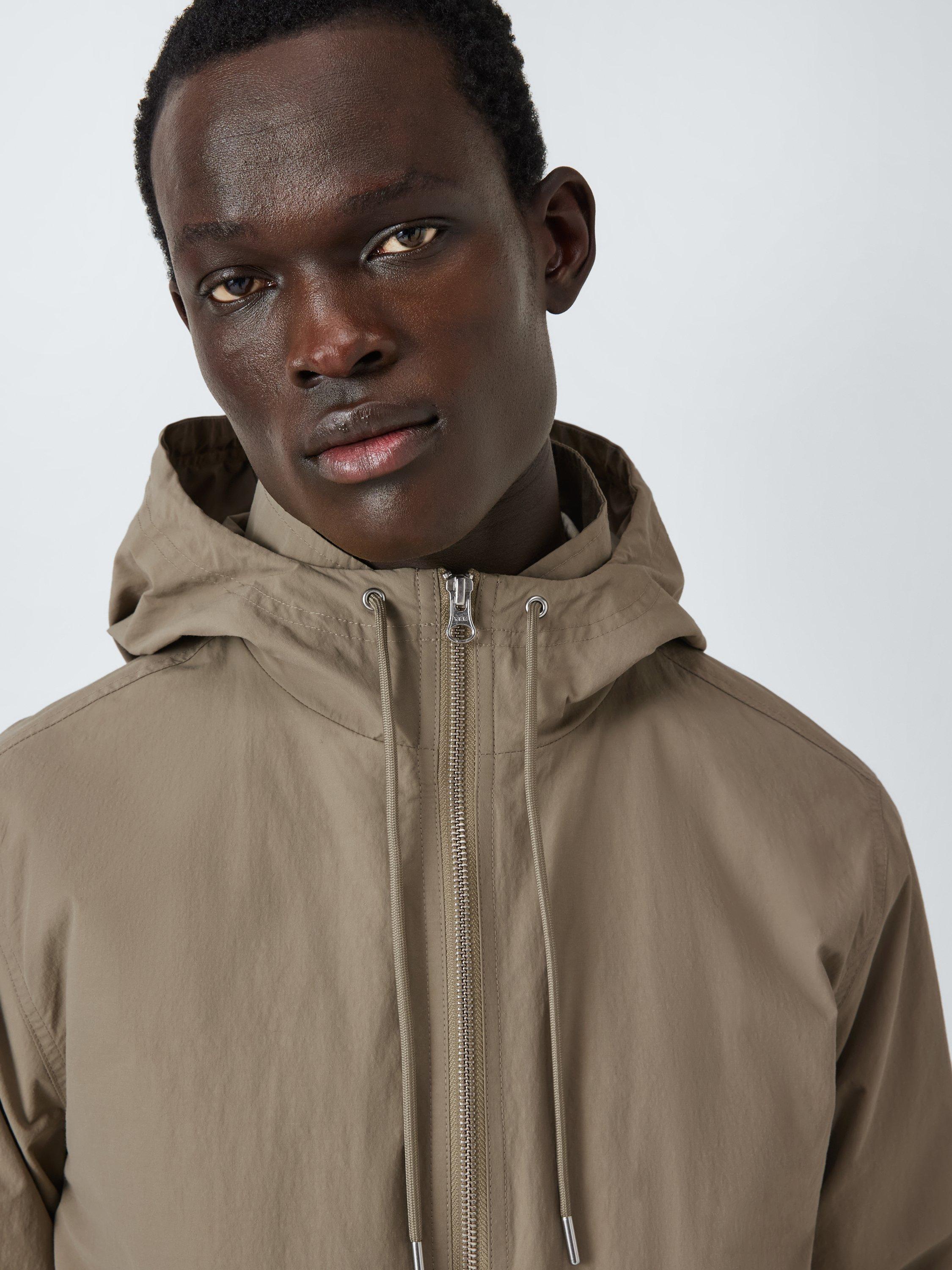 Product image 5 of 6, which shows John Lewis ANYDAY Hooded Nylon Anorak, Washed Green, S