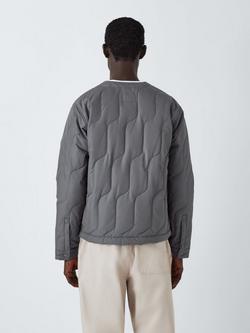 John Lewis ANYDAY Wavy Quilted Jacket, Walnut - view 2, Ebony