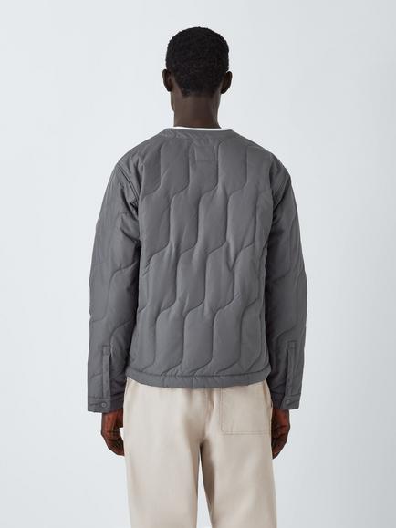 John Lewis ANYDAY Wavy Quilted Jacket, Walnut - view 2, Ebony