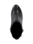 Dune Ottara Leather Heeled Ankle Boots, Black