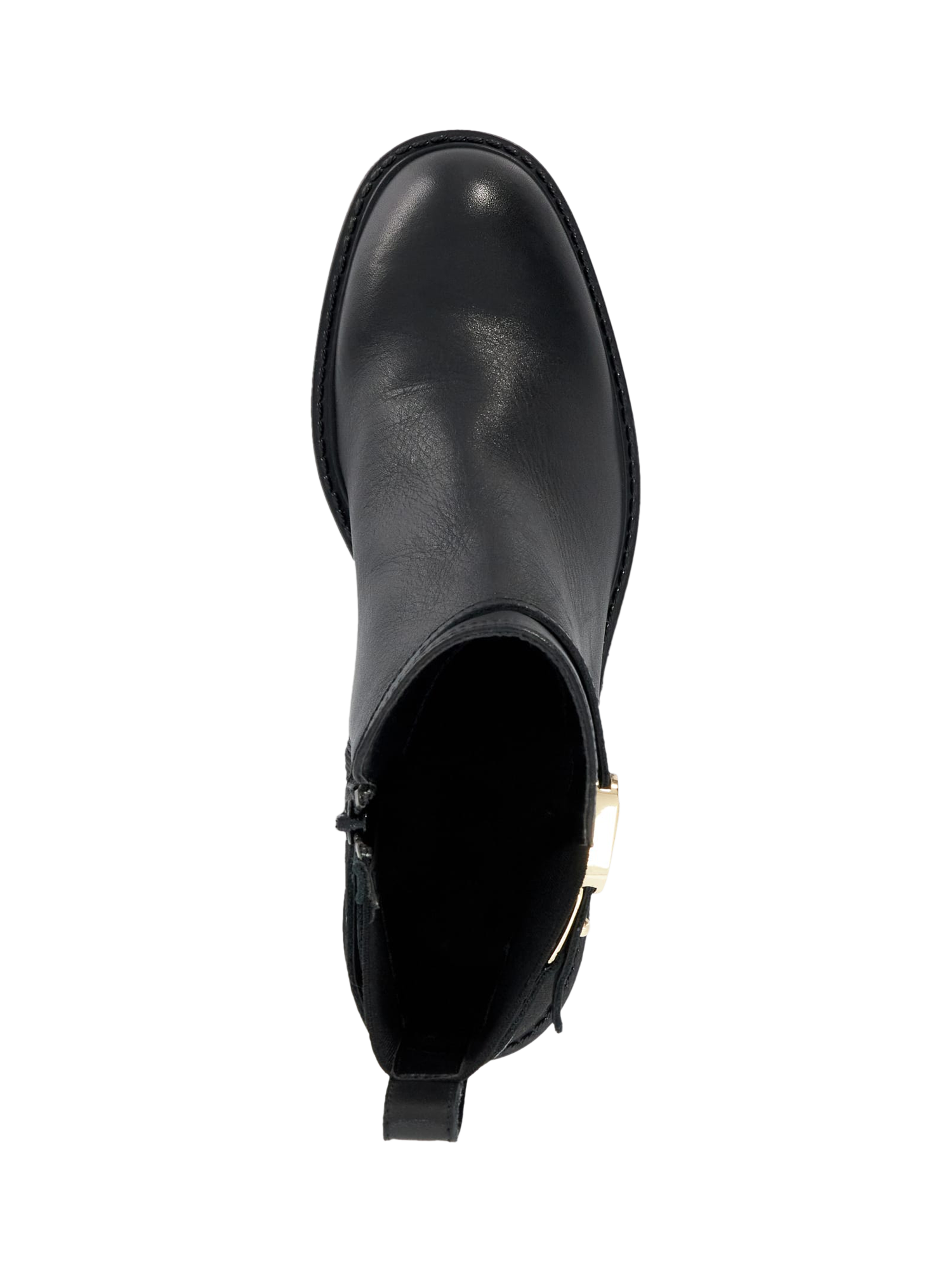 Product image 2 of 6, which shows Dune Praisley Block Heel Ankle Boots, Black, EU36