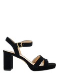 Dune London Manifesting Suede Block Heeled Sandals