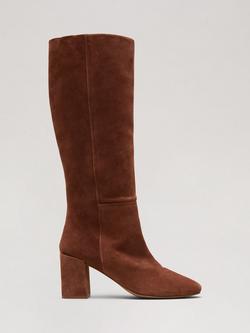 Phase Eight Suede Knee Boots, Tan, Tan