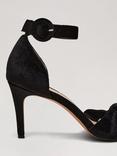 Phase Eight Velvet Strappy Heels, Black