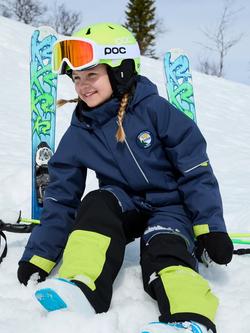 Polarn O. Pyret Kids' Waterproof & Windproof Ski Jacket, Blue, Blue