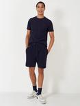 Crew Clothing Waffle Lounge Shorts, Navy Blue