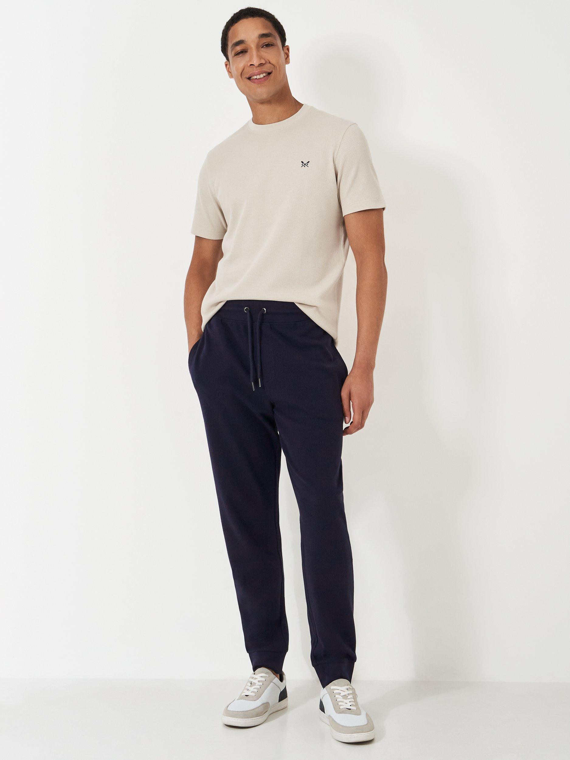 Crew Clothing Cotton Joggers, Navy Blue