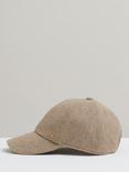 Reiss Fiona Wool Blend Baseball Cap, Taupe