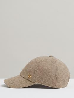 Reiss Fiona Wool Blend Baseball Cap, Taupe