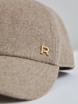 Reiss Fiona Wool Blend Baseball Cap - view 2, Taupe
