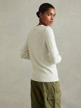 Reiss Annie Wool Cashmere Blend Crew Neck Jumper
