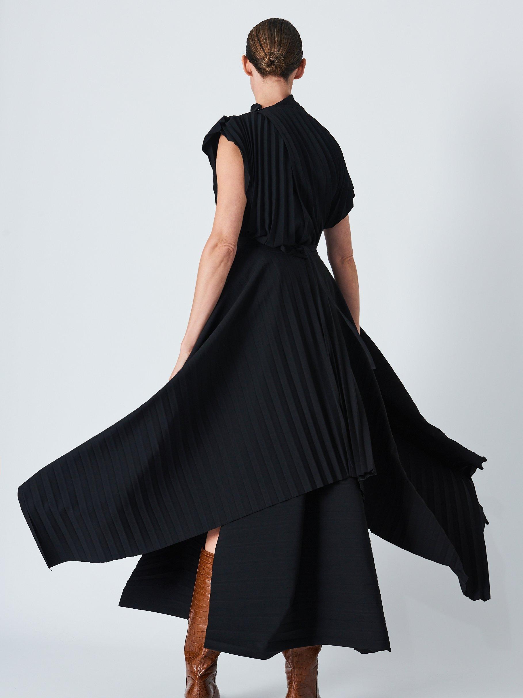 John Lewis x A.W.A.K.E. MODE Pleated Maxi Skirt Black