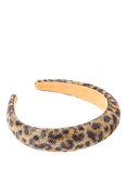 Bloom & Bay Cordelia Animal Print Stone Encrusted Head Band, Multi