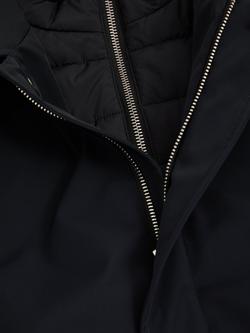 Reiss Logan Funnel Neck Coat - view 2, Navy