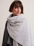 Phase Eight Ribbed Scarf, Grey