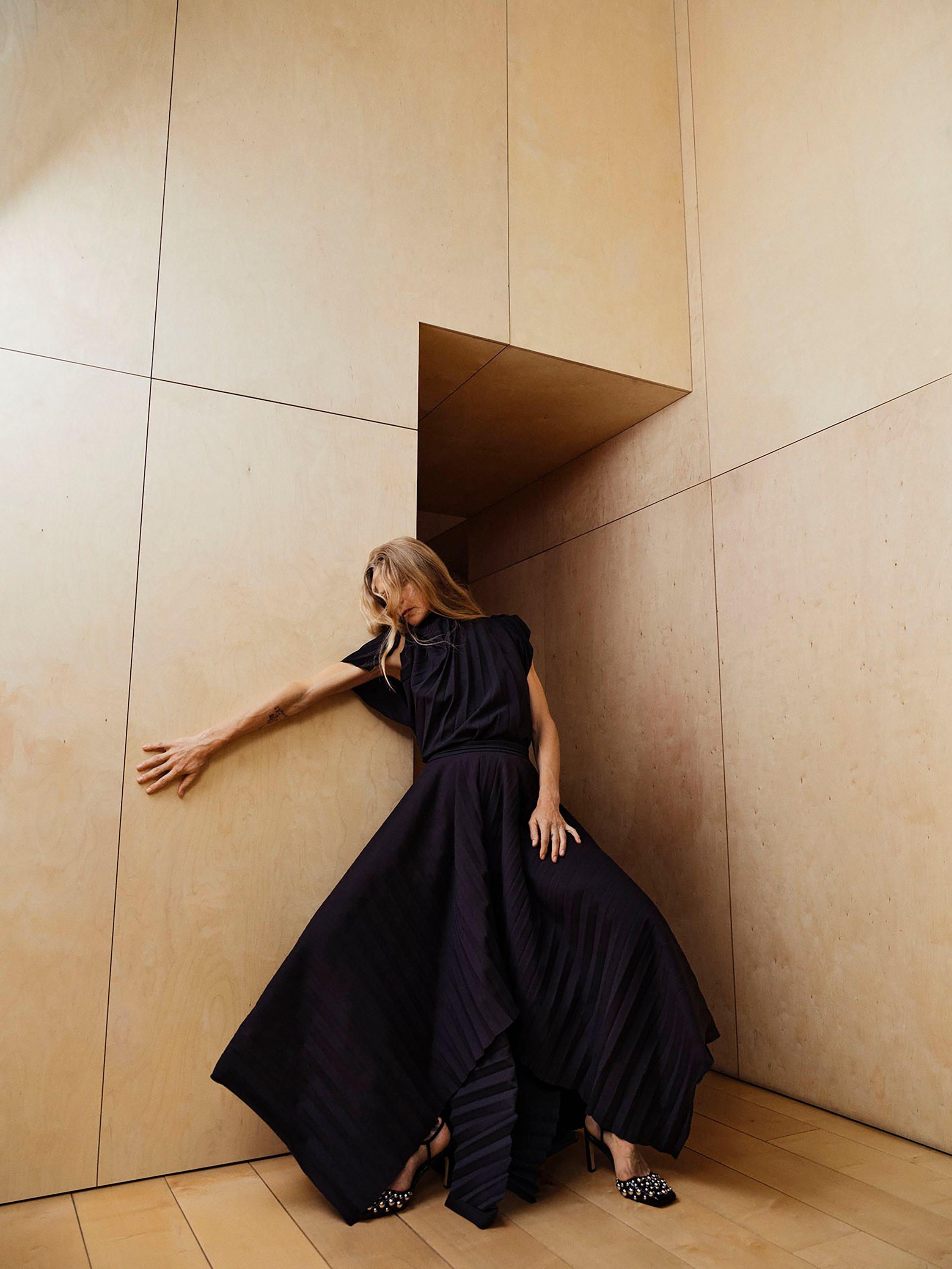 Product image 7 of 7, which shows John Lewis x A.W.A.K.E. MODE Pleated Top, Black, 10