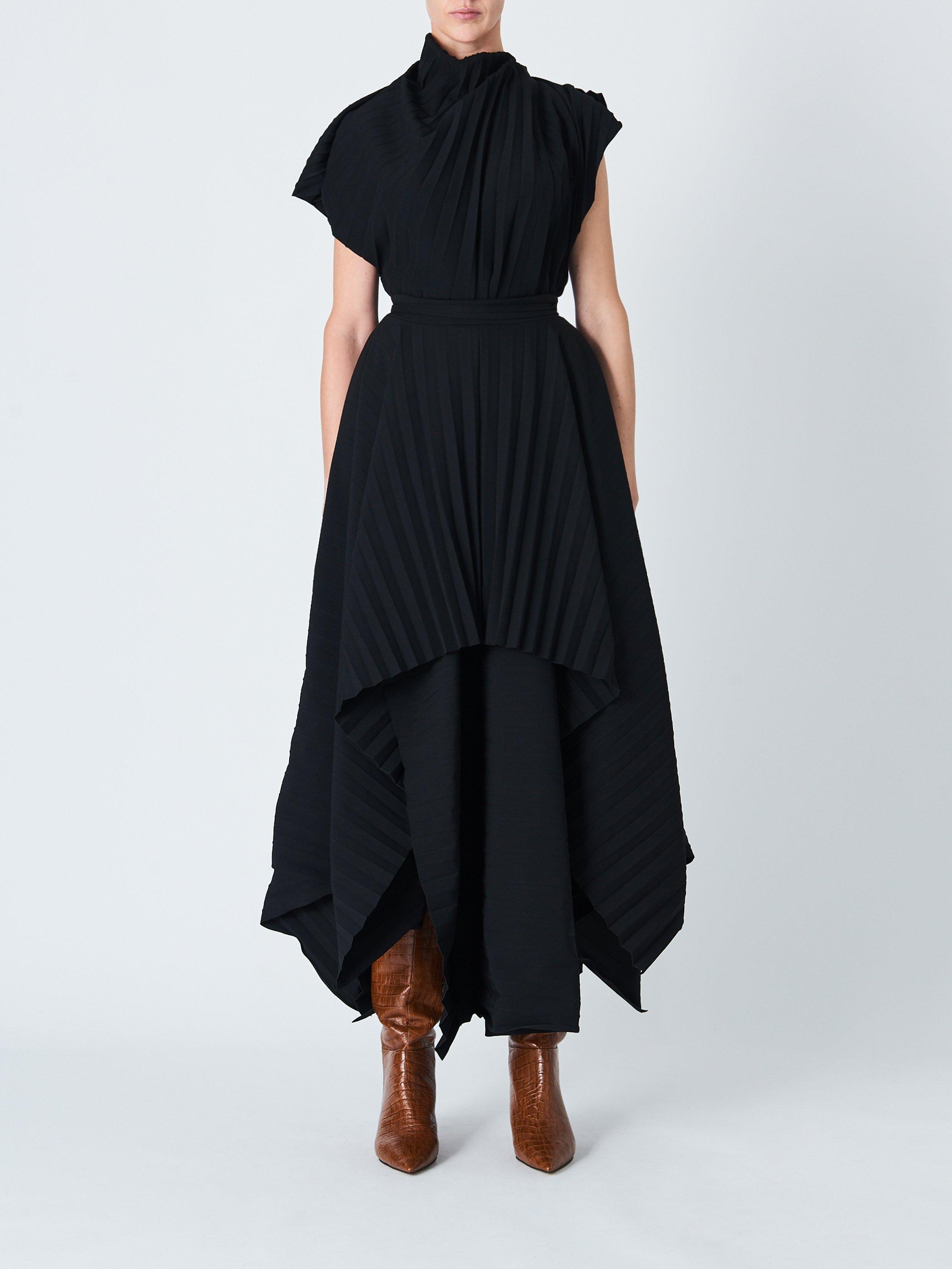 Product image 3 of 7, which shows John Lewis x A.W.A.K.E. MODE Pleated Top, Black, 10