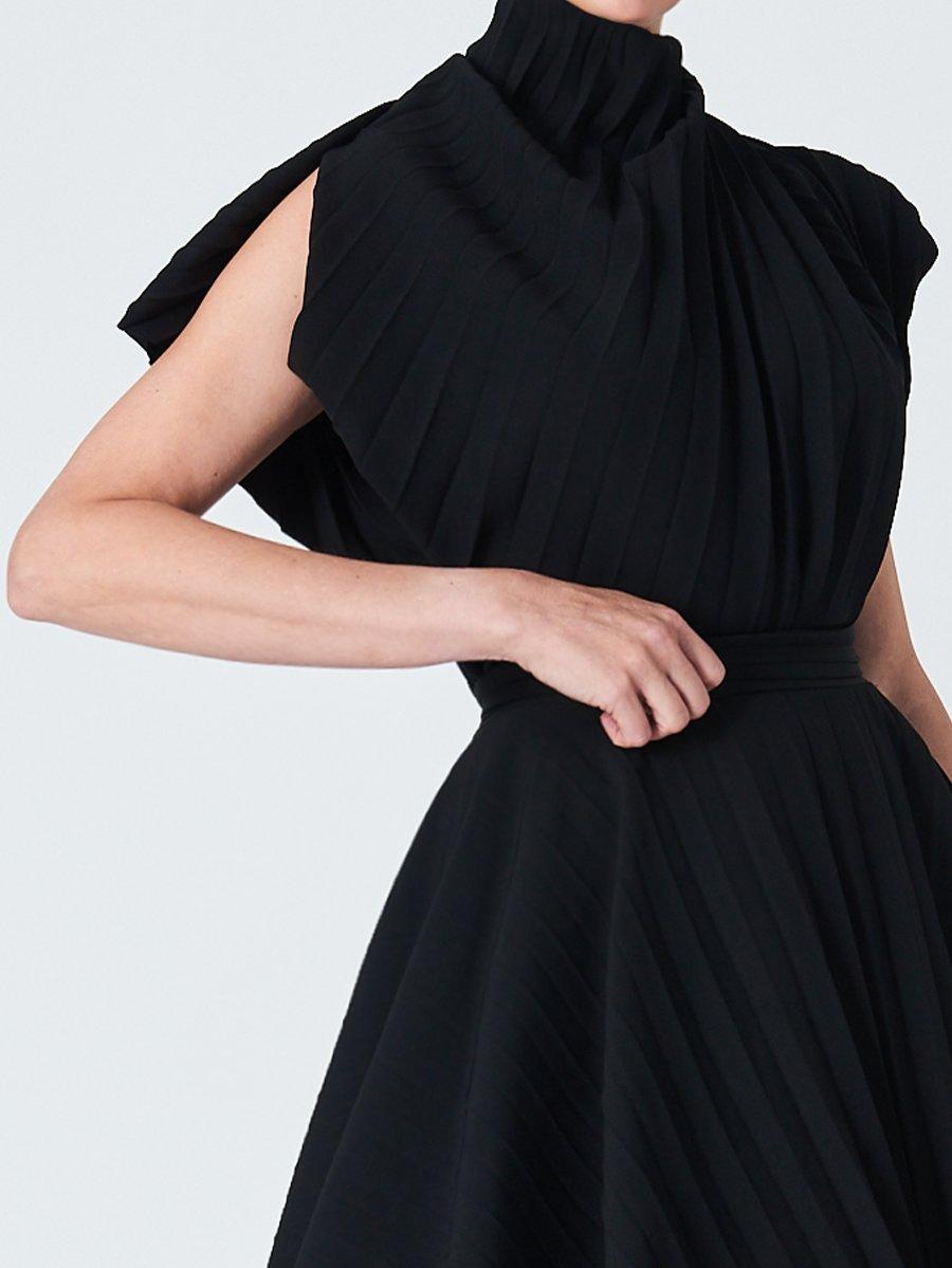 Product image 5 of 7, which shows John Lewis x A.W.A.K.E. MODE Pleated Top, Black, 10