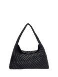 Dune Deliberate XL Woven Shoulder Bag, Black