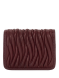 Dune London Kaci Wavy Leather Purse, Burgundy
