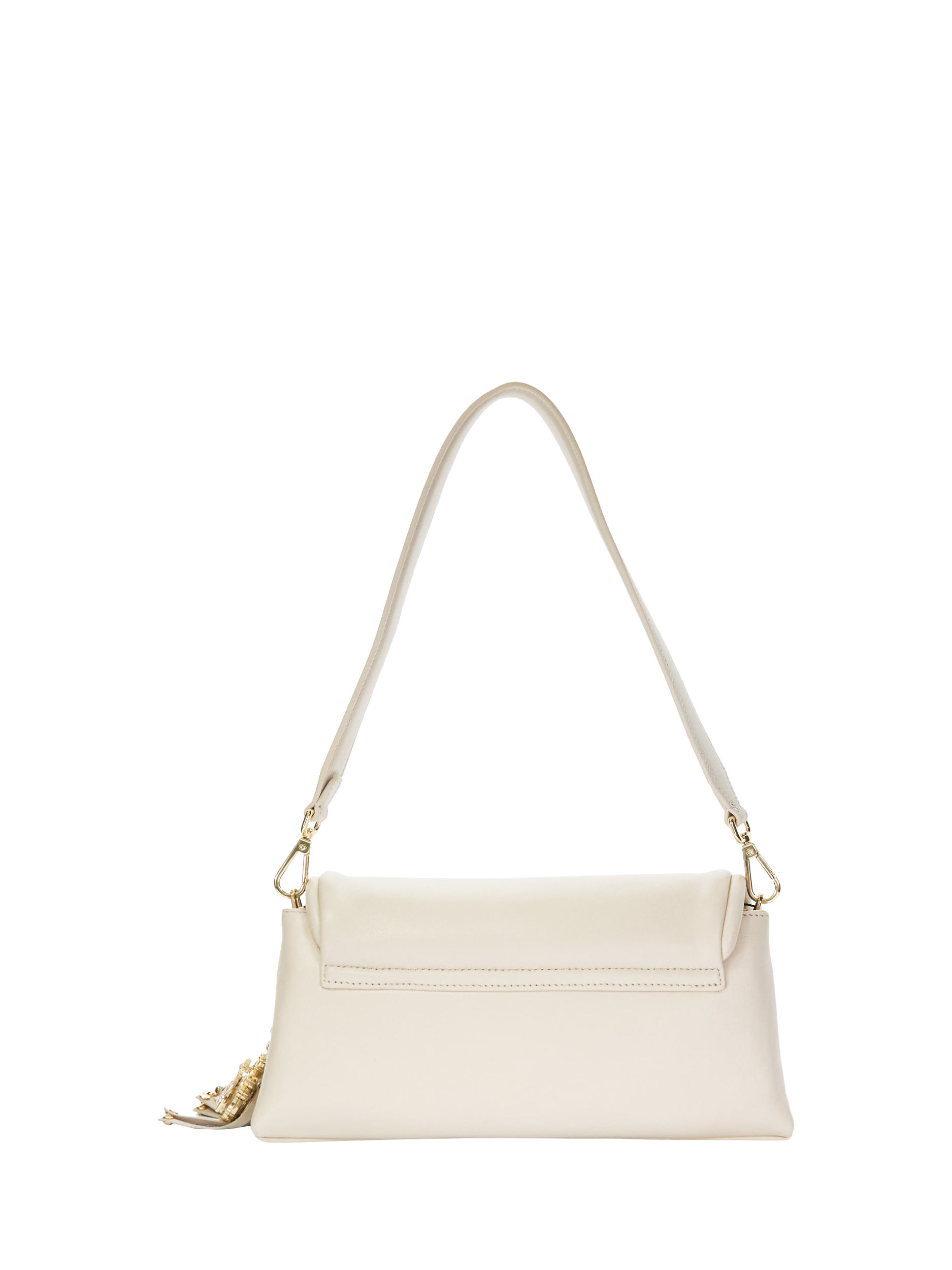 Product image 3 of 5, which shows Dune Chelsea Leather Shoulder Bag, Cream